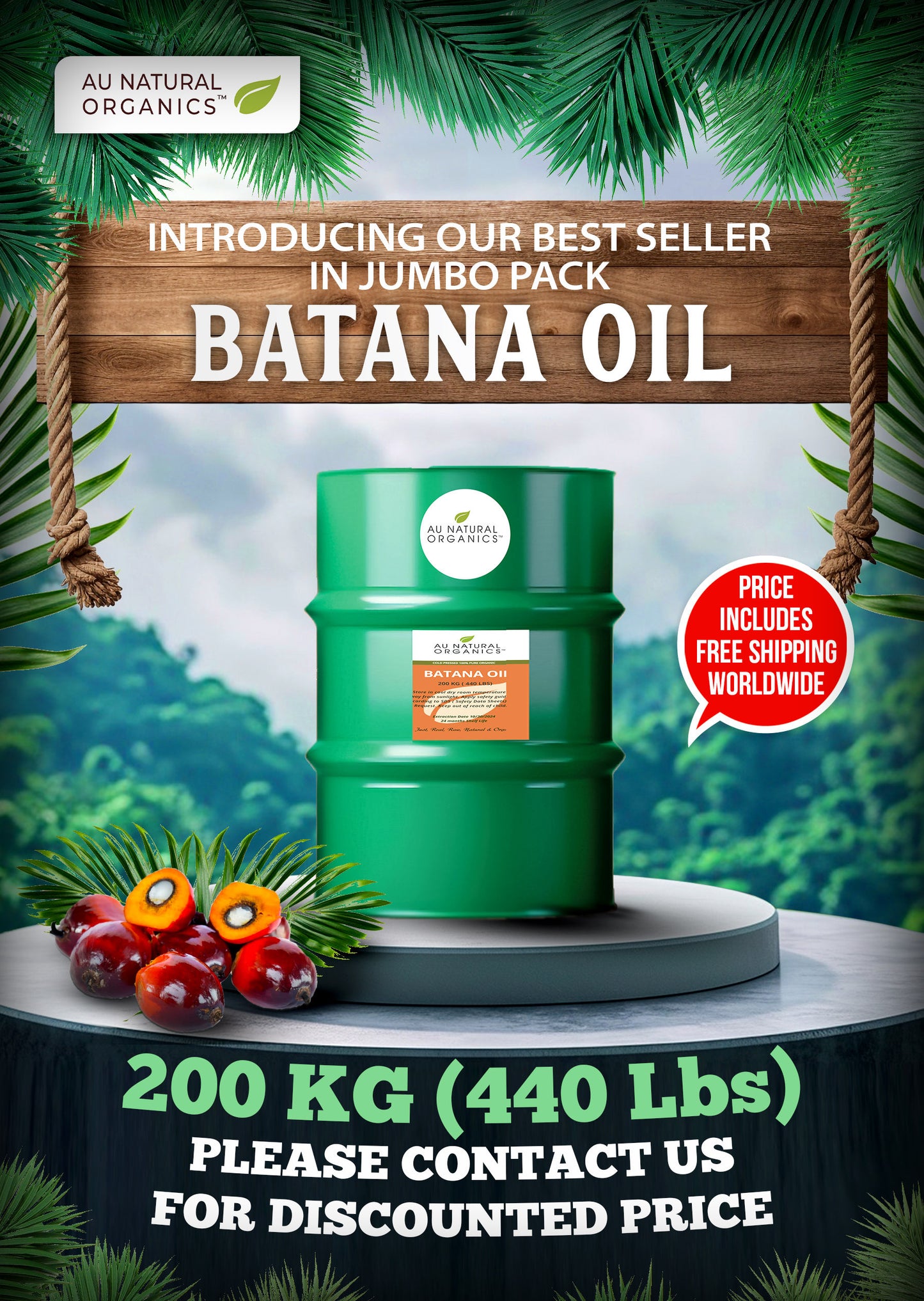 Organic Batana Oil (200 KG)