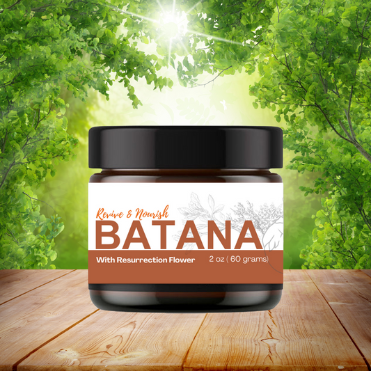 Batana Oil with Resurrection Plant Flower - 2oz Mini Jar